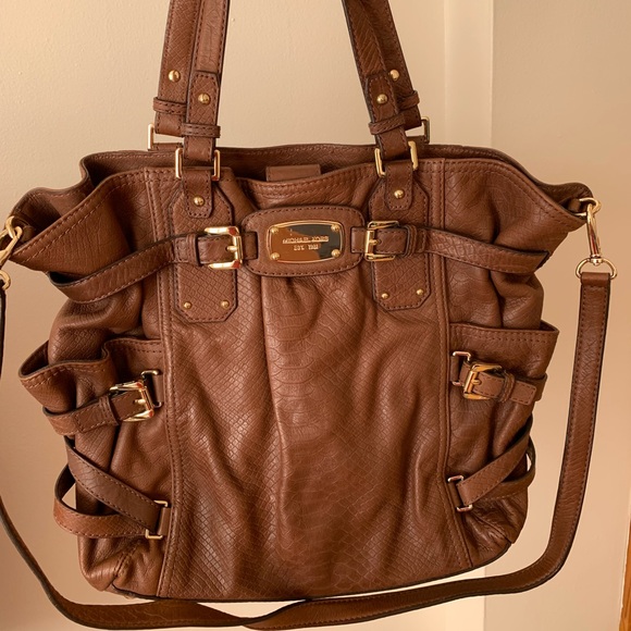 Michael Kors Brown Leather Satchel Everyday Bag - Picture 1 of 3